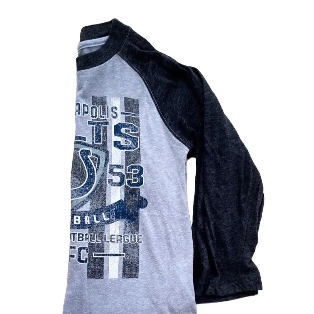 🌴 NFL Indianapolis Colts 3/4 Sleeve T-Shirt Boys Small & XS